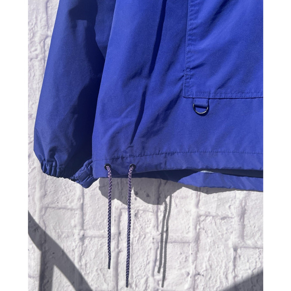 Vintage Ridge Mens Windbreaker Jacket Size M Retro 90s Center Pocket Waterproof - Picture 7 of 9